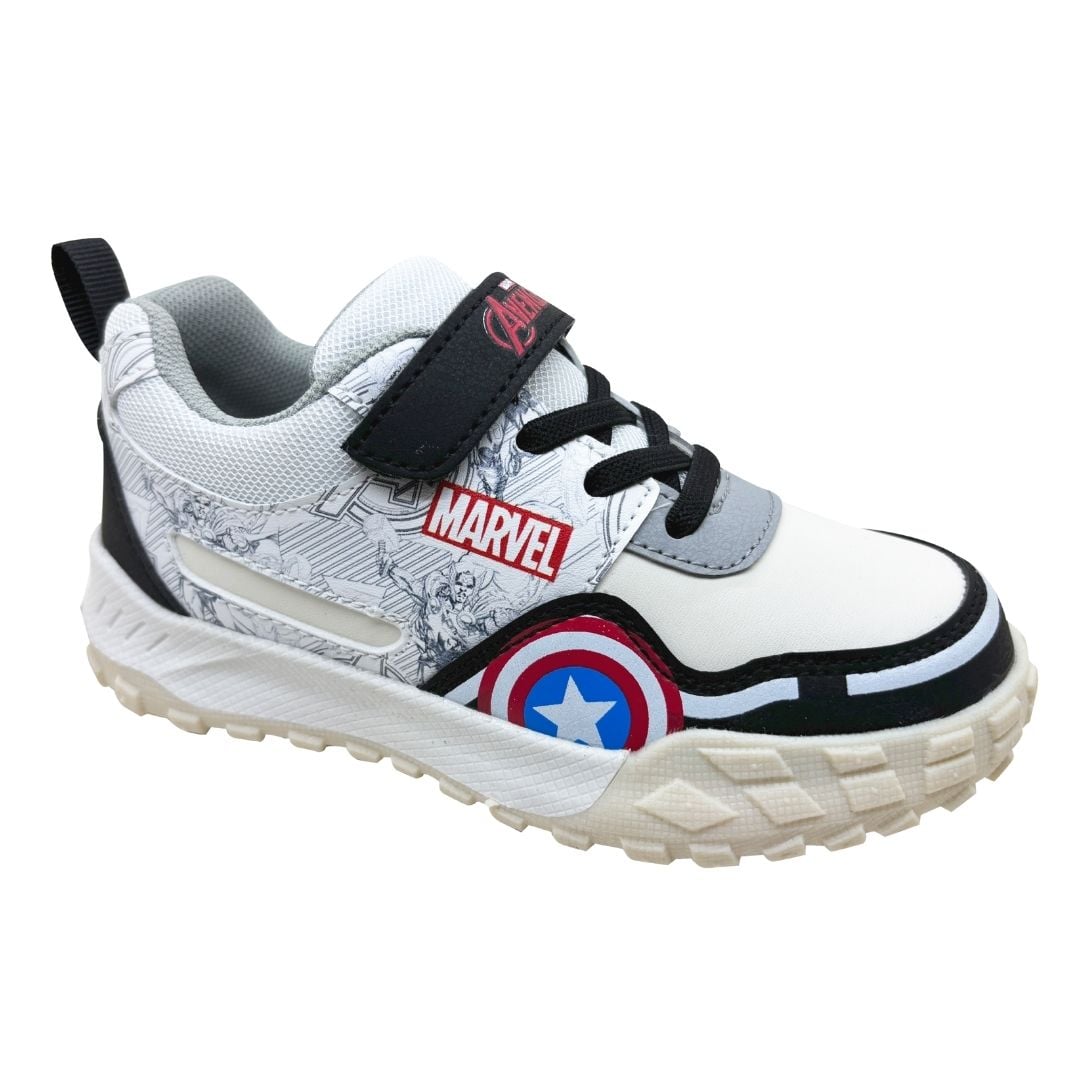 ZAPATILLAS NIÑO CASUAL CAPITAN AMERICA MARVEL AVENGERS BLANCO - 1