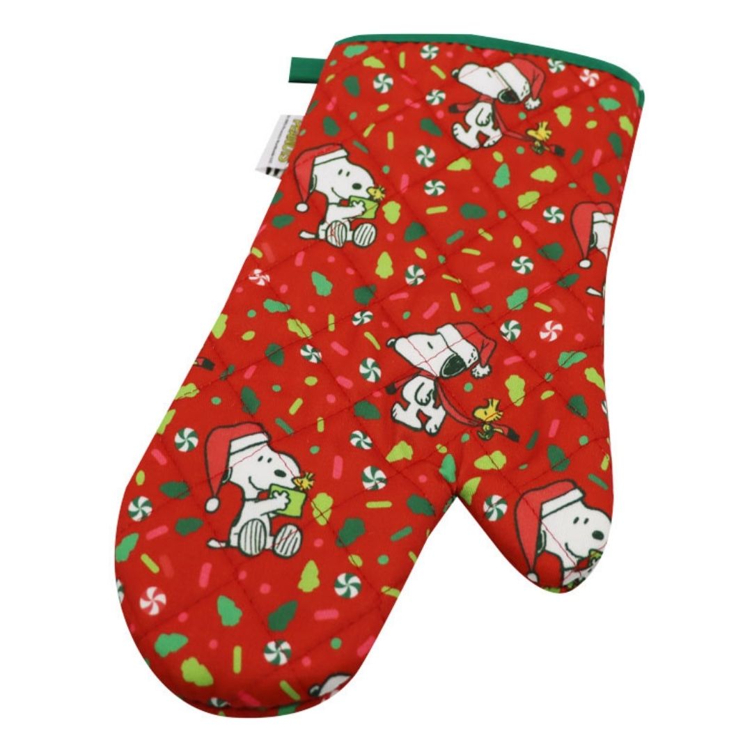 GUANTE Y TOMA OLLA DE COCINA ADULTO SNOOPY ROJO - 2