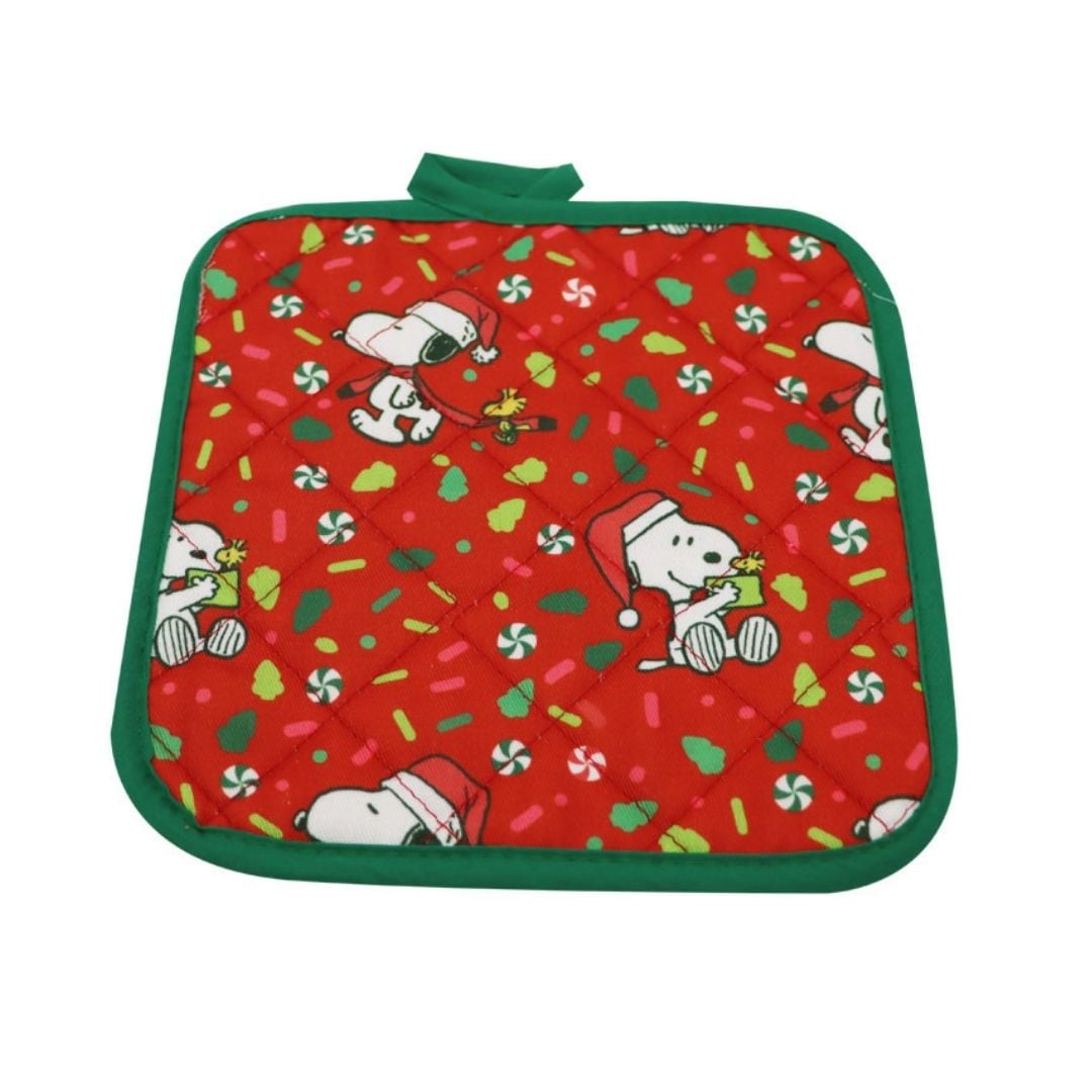 GUANTE Y TOMA OLLA DE COCINA ADULTO SNOOPY ROJO - 3