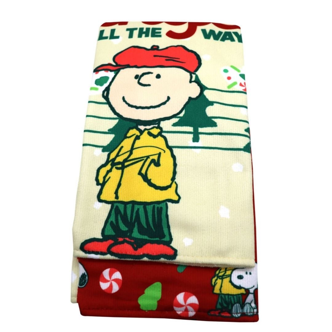 SET SECADORES NAVIDAD COCINA SNOOPY X2 45X65CM MOD2 - 1