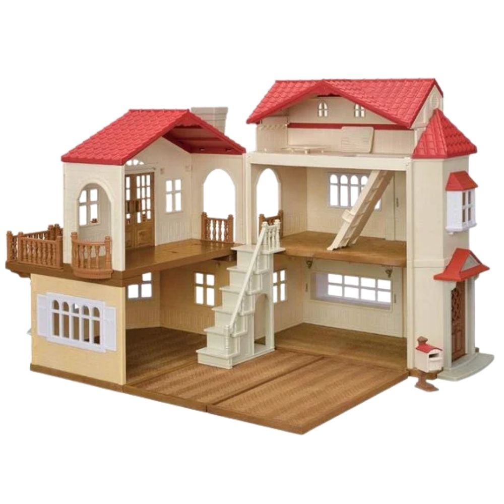 JUGUETE SYLVANIAN TERNURINES CASA CON LUCES Y ATICO SECRETO 36 CM - 2