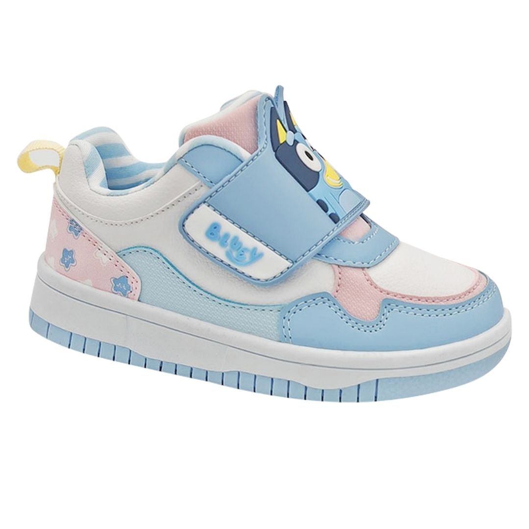ZAPATILLAS NIÑA CASUAL BLUEY CELESTE ROSADO - 1