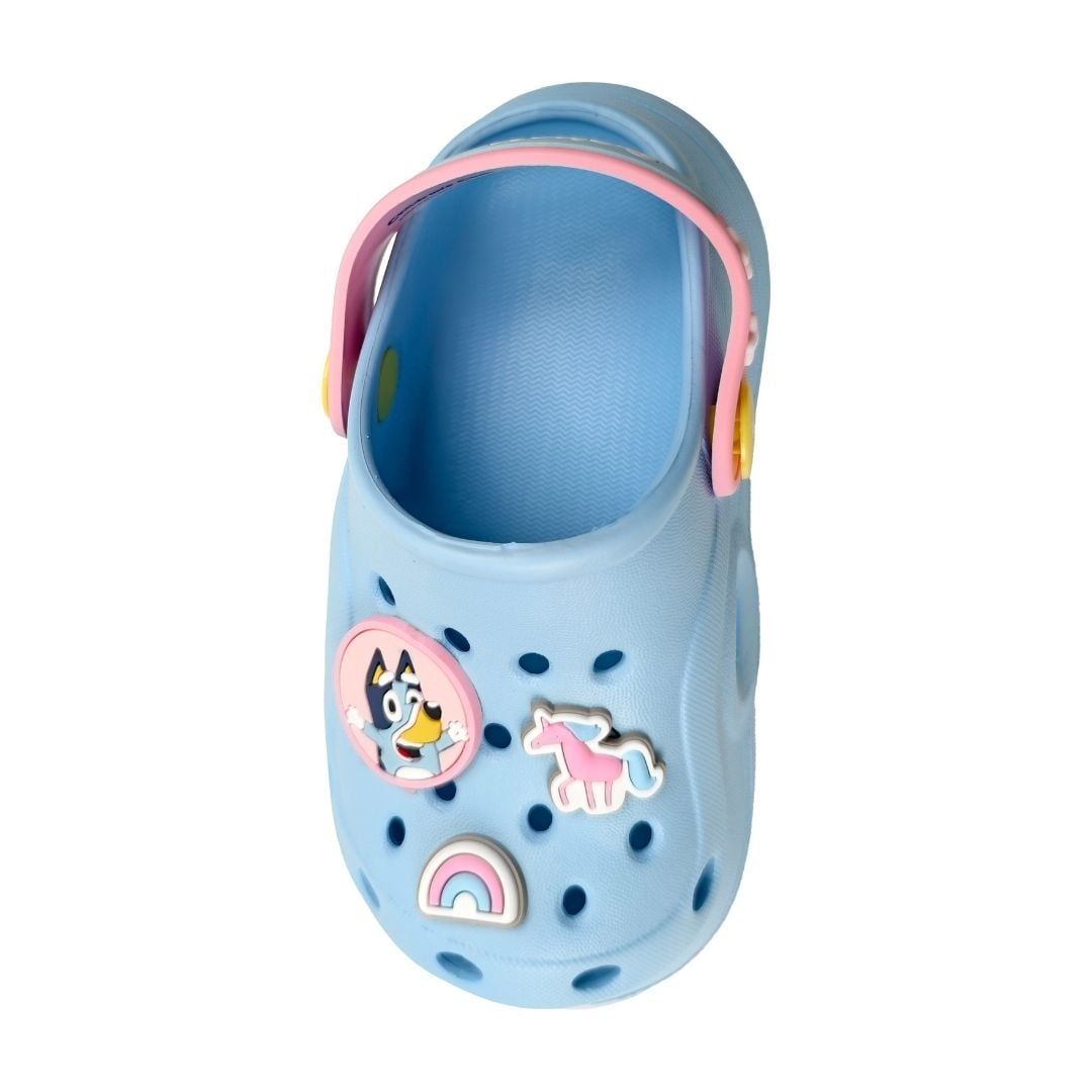 SANDALIAS NIÑA CLOG CASUAL BLUEY CELESTE - 2