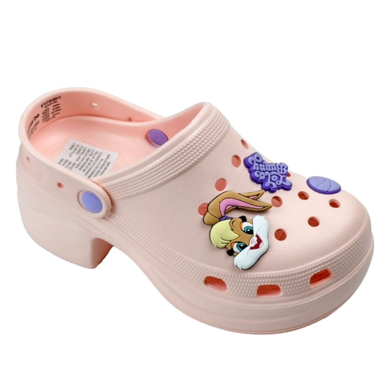 SANDALIAS MUJER CLOG CASUAL LOONEY TUNES ROSADO - 1