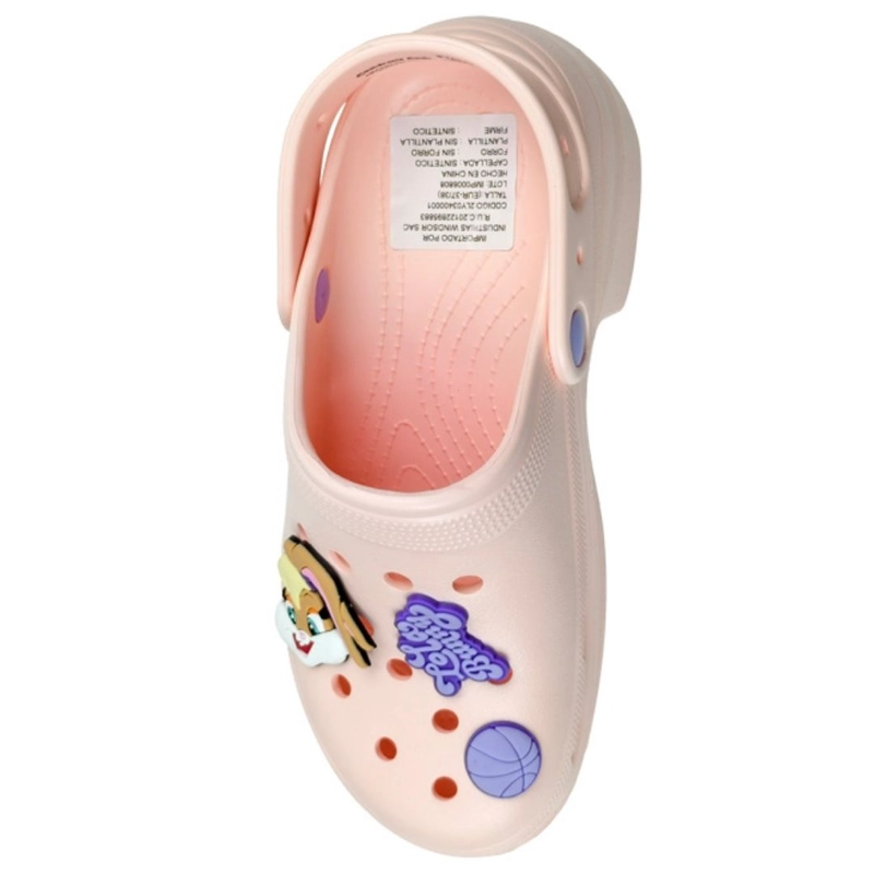 SANDALIAS MUJER CLOG CASUAL LOONEY TUNES ROSADO - 2