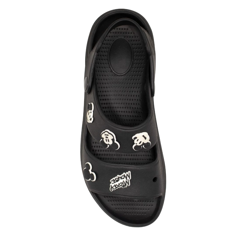 SANDALIAS MUJER PLAYERA PLATAFORMA MICKEY MOUSE NEGRO - 2