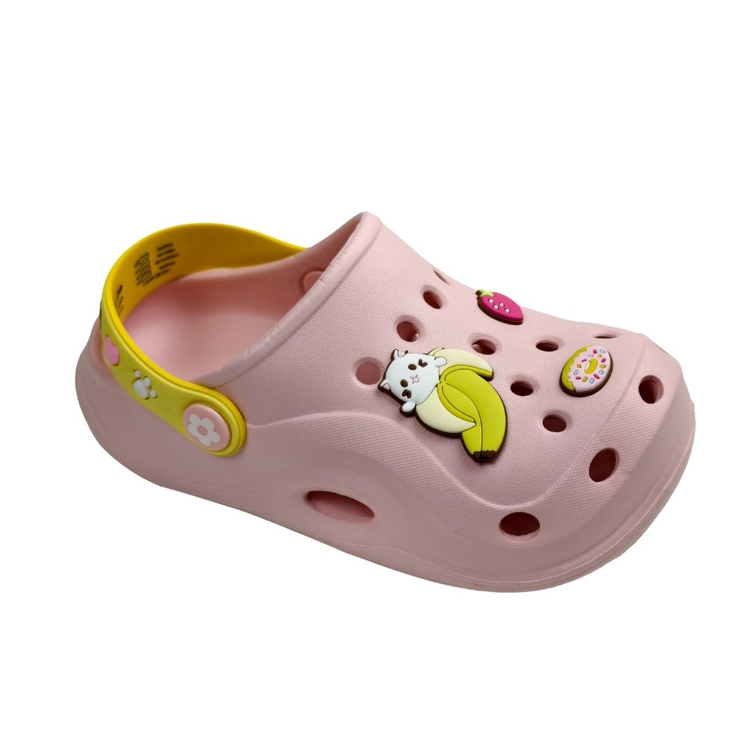 SANDALIAS NIÑA CLOG CASUAL BANANYA ROSADO - 1