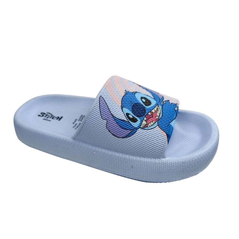 SANDALIAS MUJER PLAYERAS STITCH CELESTE - 1