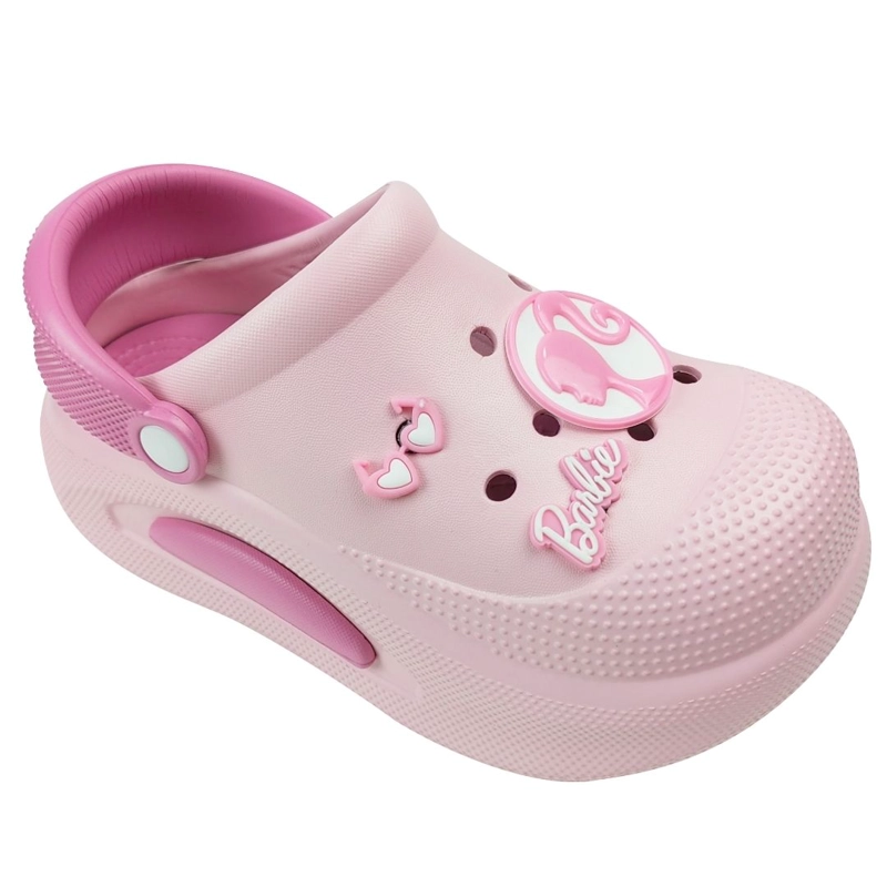 SANDALIAS MUJER CLOG CASUAL BARBIE ROSADO - 1