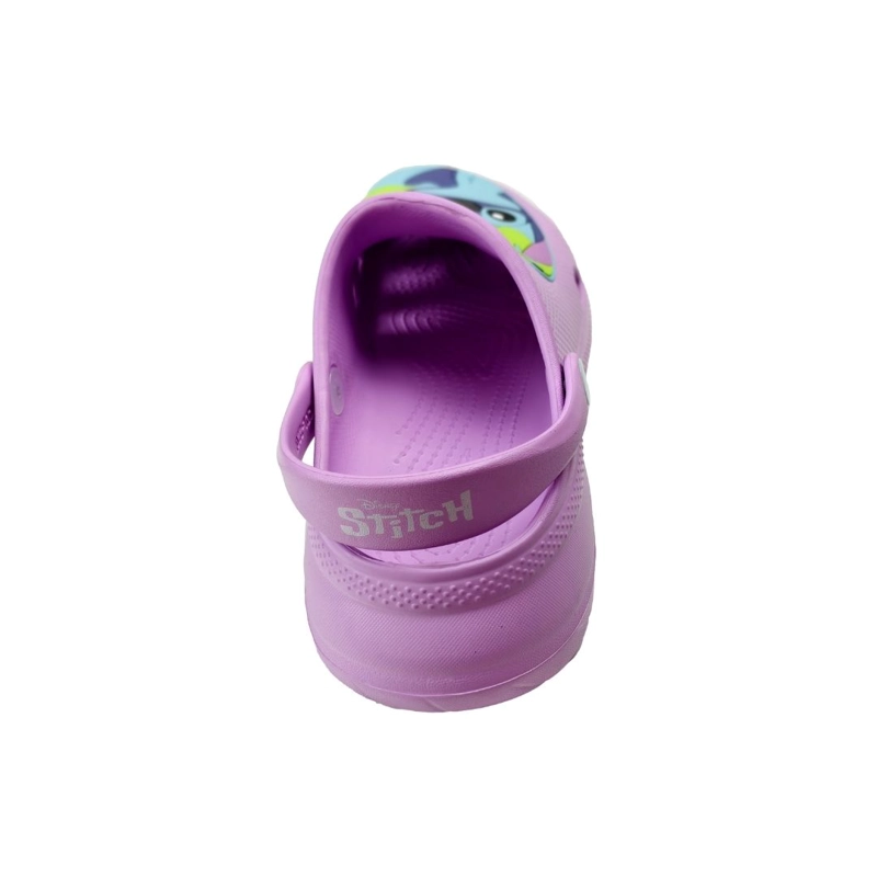 SANDALIAS MUJER CLOG CASUAL STITCH LILA - 3