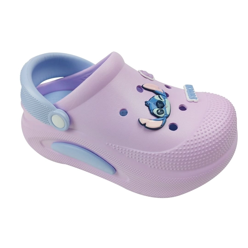 SANDALIAS MUJER CLOG CASUAL STITCH CELESTE - 1