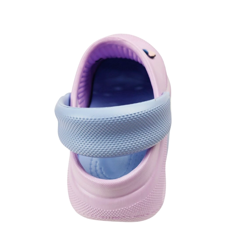 SANDALIAS MUJER CLOG CASUAL STITCH CELESTE - 3