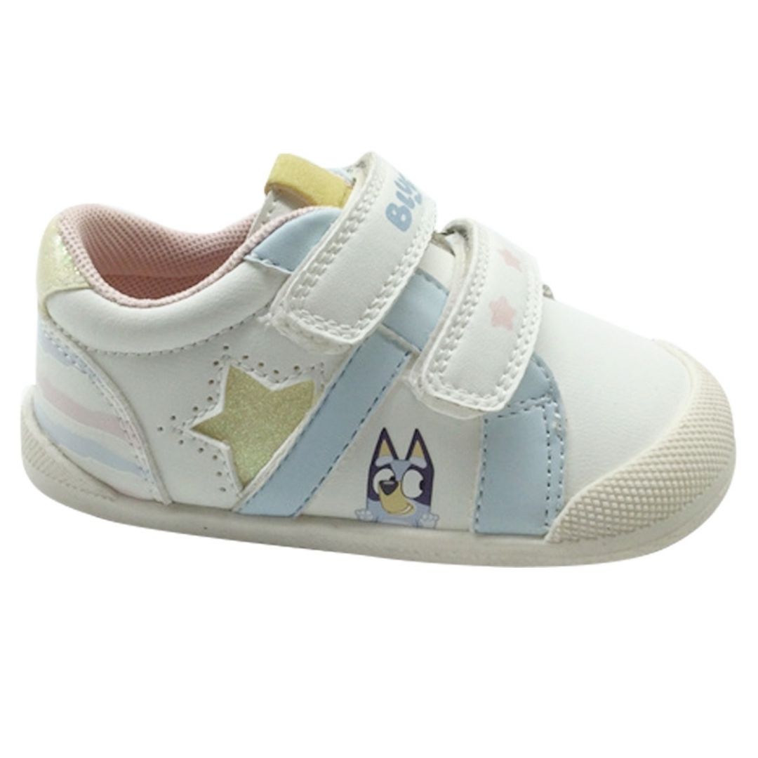 ZAPATILLAS NIÑA URBANA BLUEY ESTRELLA BLANCO - 1