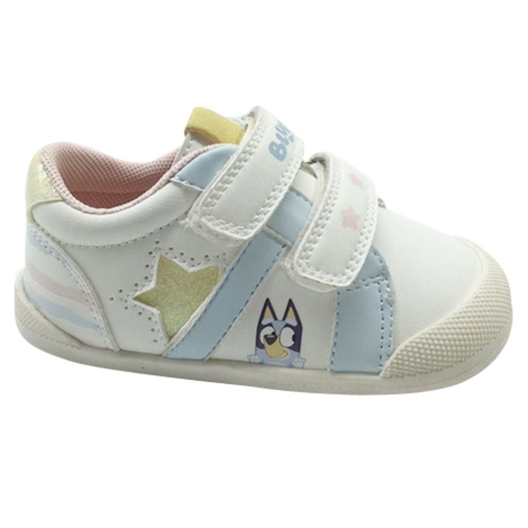 ZAPATILLAS NIÑA URBANA BLUEY ESTRELLA BLANCO - 1