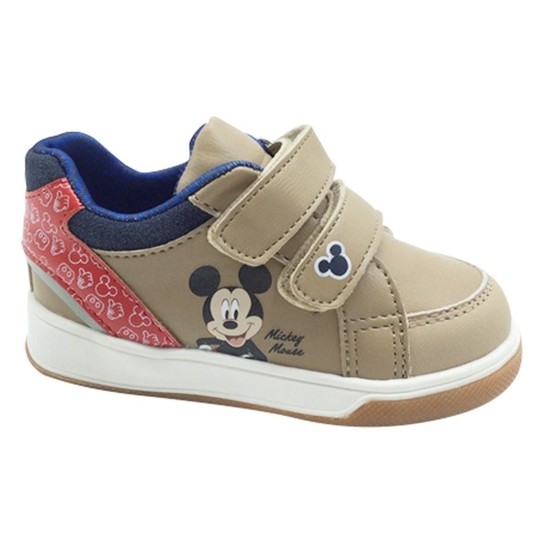 ZAPATILLAS NIÑO CASUAL MICKEY MOUSE BEIGE - 1