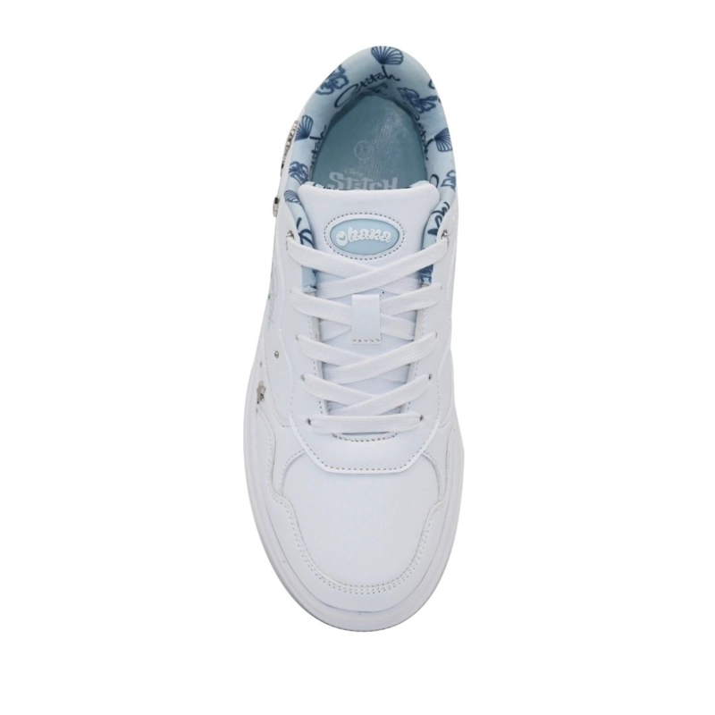 ZAPATILLAS MUJER URBANA STITCH BLANCO CELESTE - 2