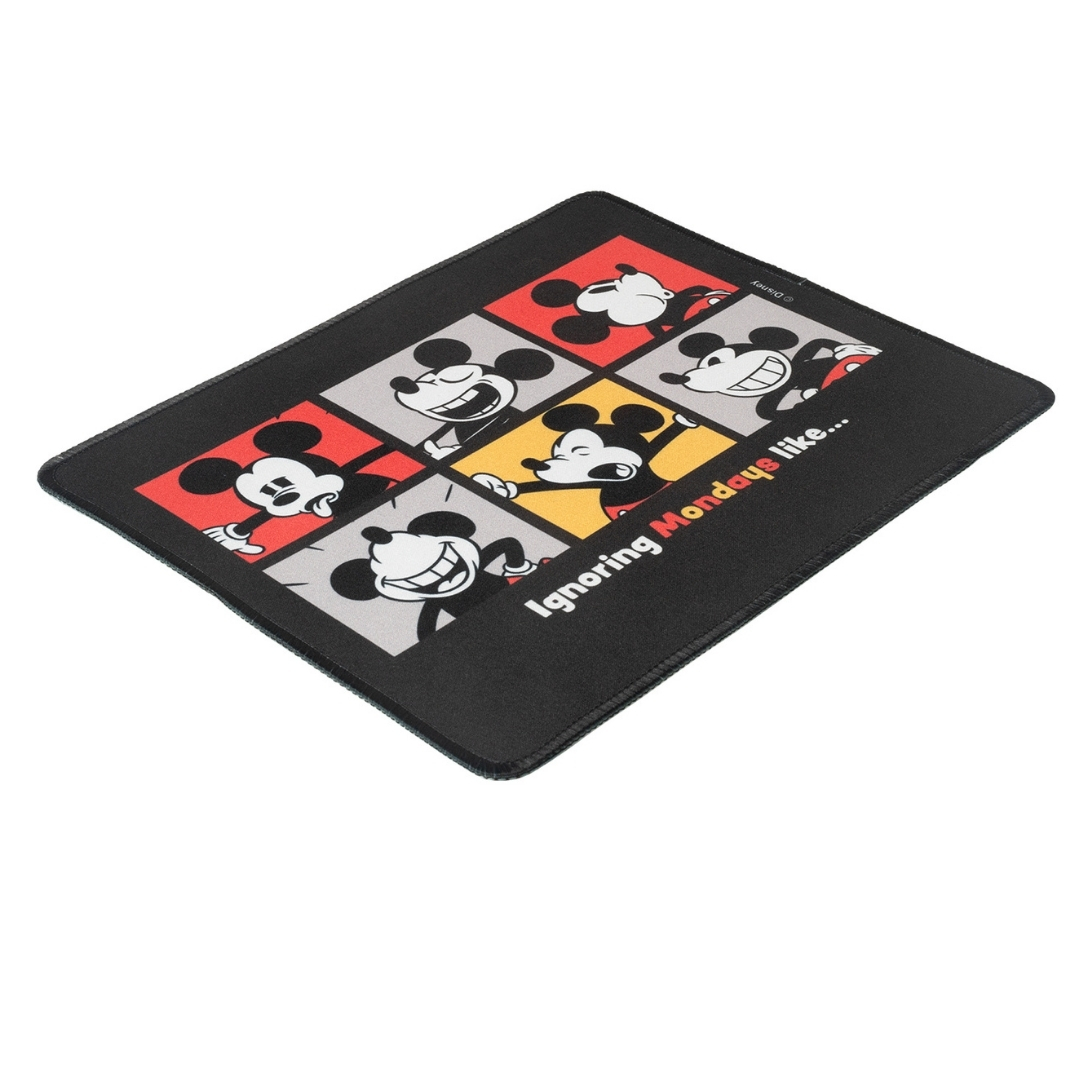 MOUSE PAD DESK MICKEY MOUSE DISNEY NEOPRENO ANTIDESLIZANTE 24X20 CM NEGRO - 2