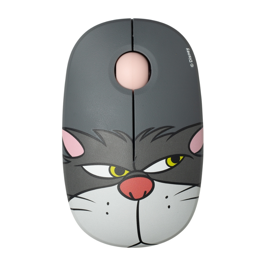 MOUSE INALAMBRICO GATO LUCIFER DISNEY GRIS - 1