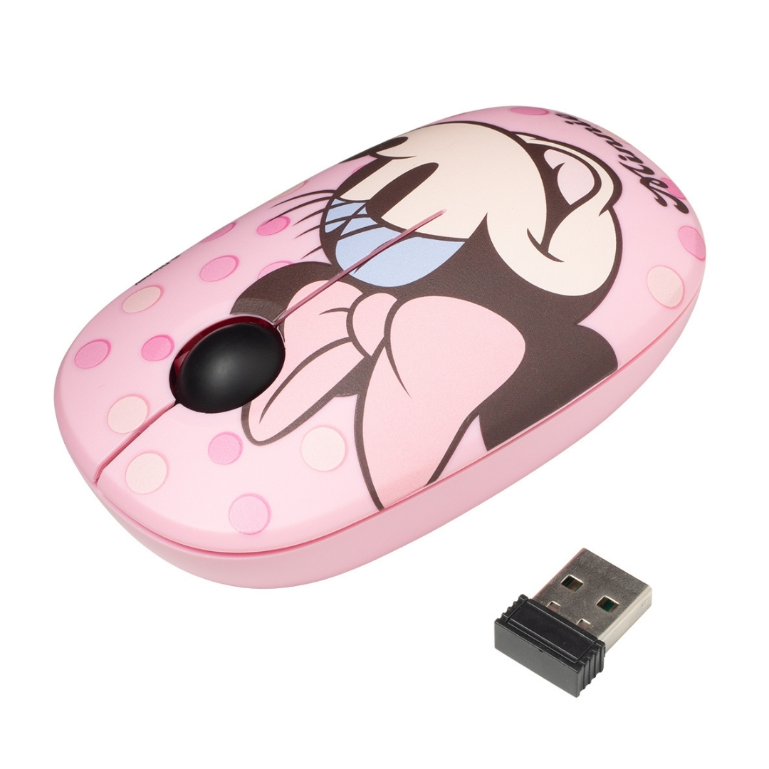 MOUSE INALAMBRICO MINNIE MOUSE DISNEY ROSADO - 2