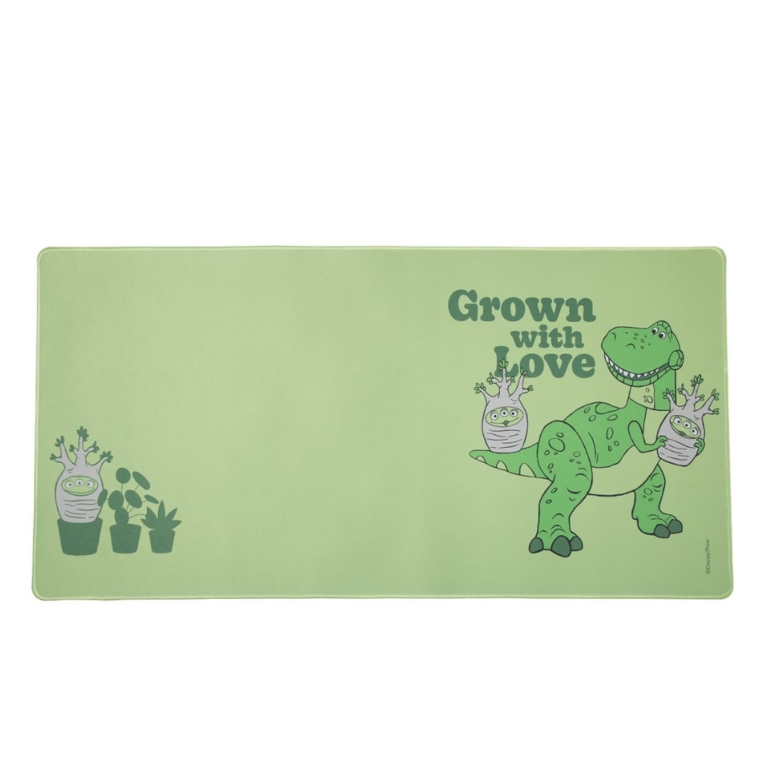 MOUSE PAD DESK REX TOY STORY PIXAR NEOPRENO ANTIDESLIZANTE 80X40 CM VERDE - 1