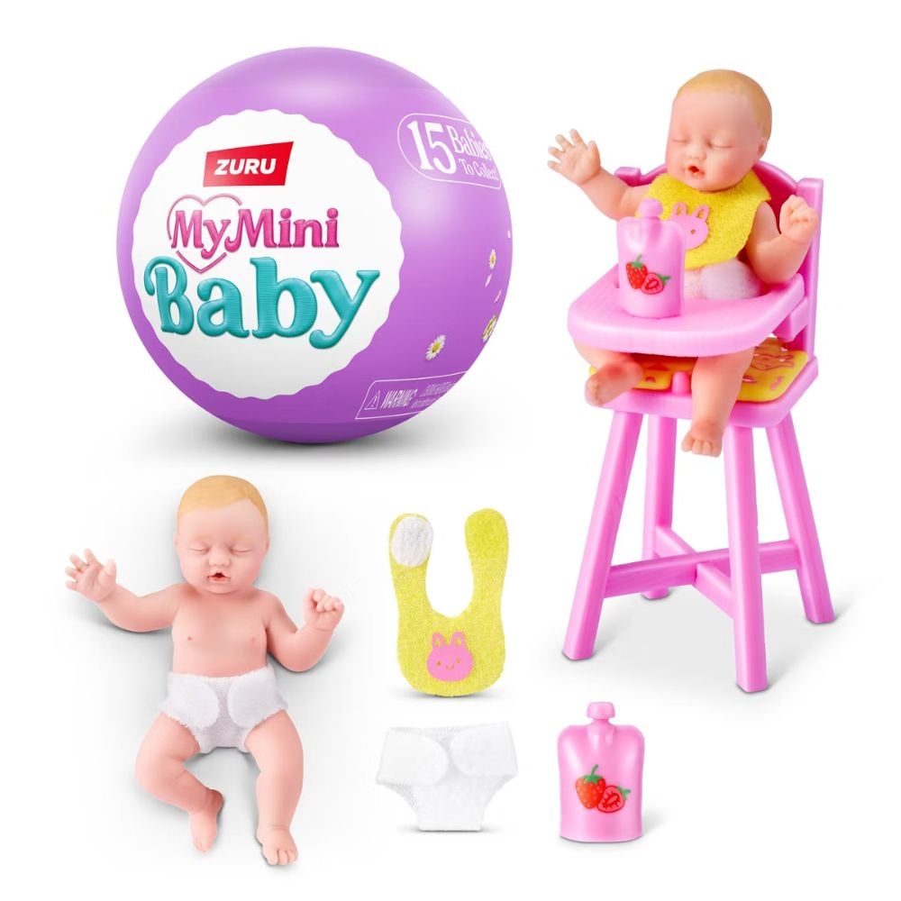 Mini Baby Serie 2 Capsula Sorpresa Mini Figura de Goma - 1