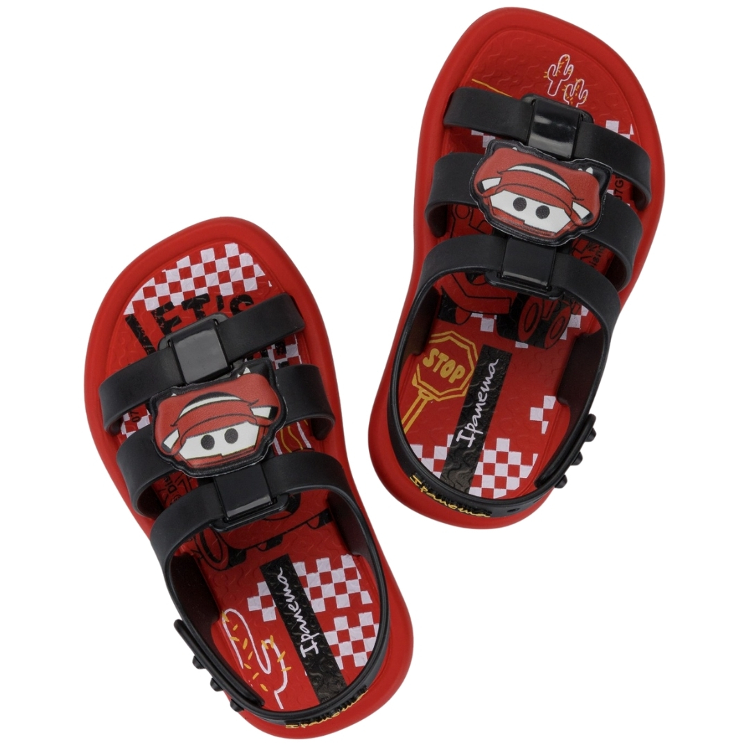 SANDALIAS BEBE PLAYERAS CARS IPANEMA ROJO - 2
