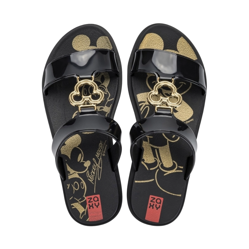 SANDALIAS MUJER CASUALES MICKEY MOUSE ZAXY NEGRO - 2