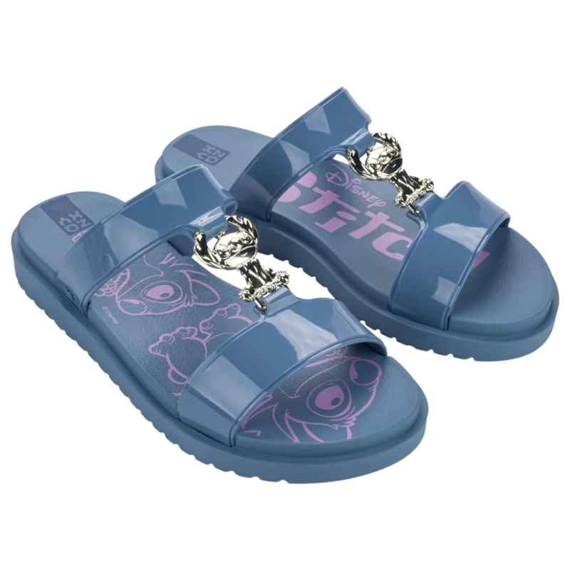 SANDALIAS MUJER CASUALES STITCH ZAXY CELESTE - 1