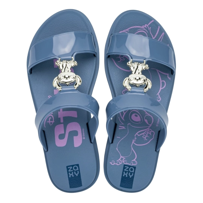 SANDALIAS MUJER CASUALES STITCH ZAXY CELESTE - 2