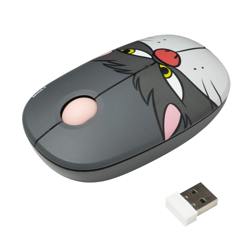 MOUSE INALAMBRICO + PAD DESK GATO LUCIFER DISNEY NEOPRENO ANTIDESLIZANTE 24X20 CM - 5