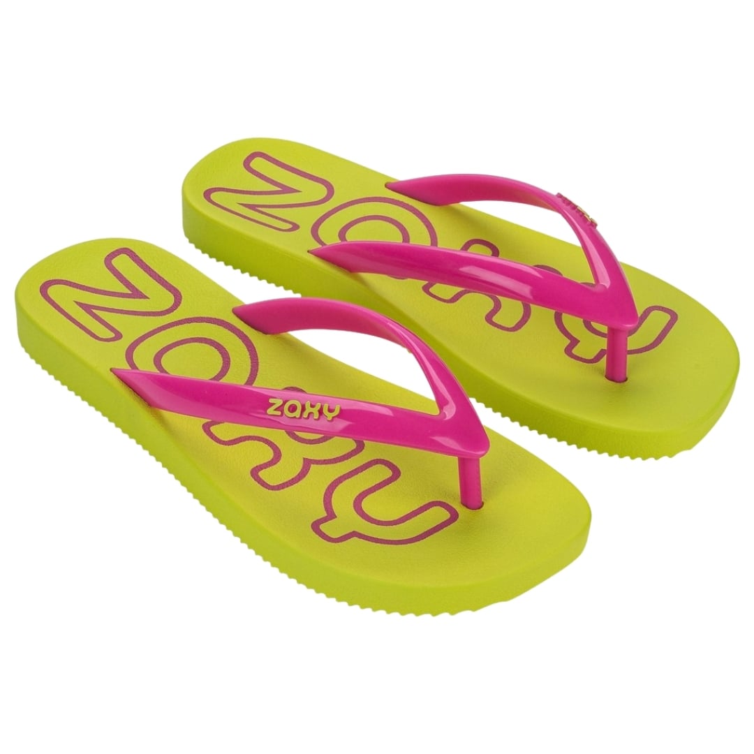 SANDALIAS MUJER PLAYERAS ZAXY AMARILLO - 1