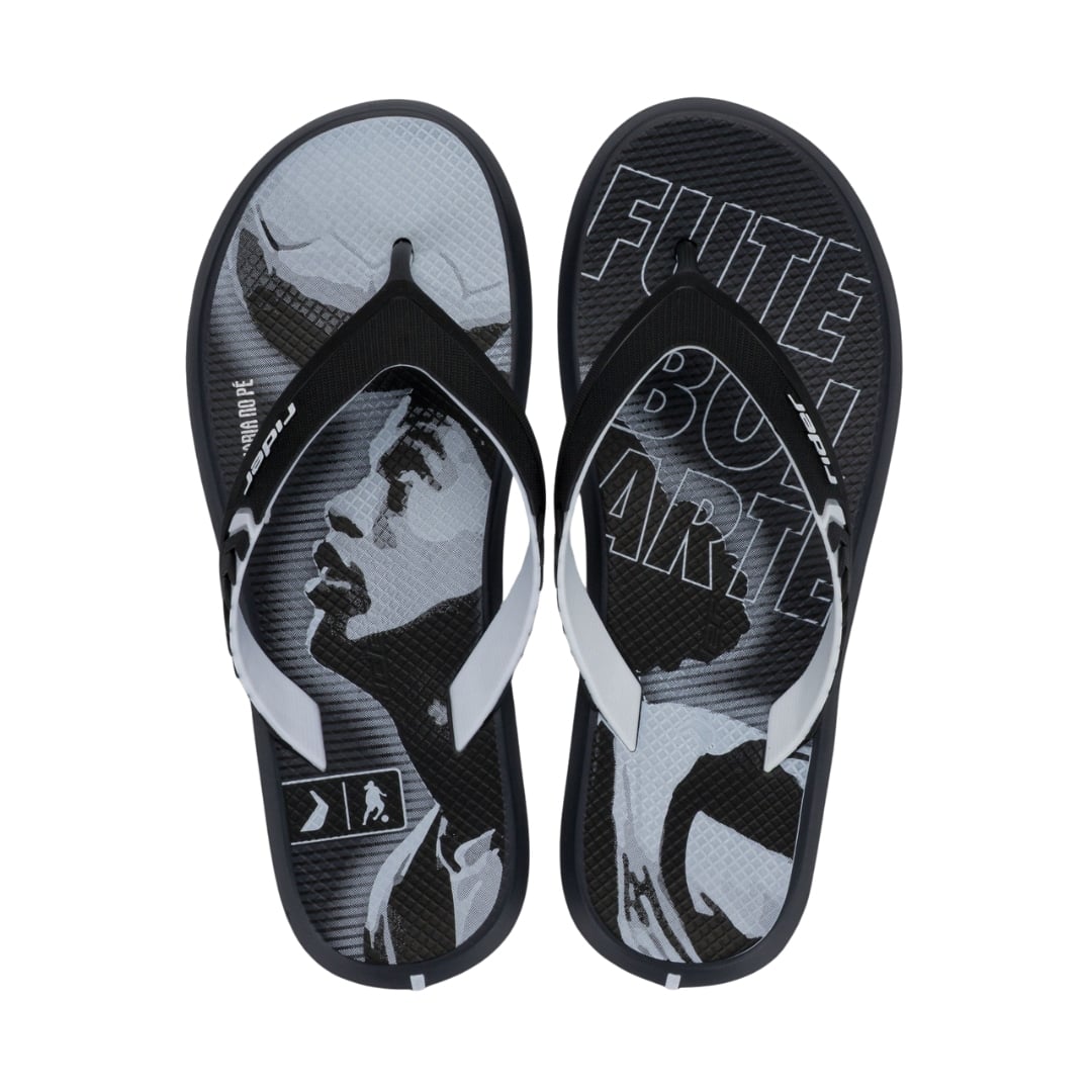 SANDALIAS HOMBRE PLAYERA RONALDINHO RIDER NEGRO - 2