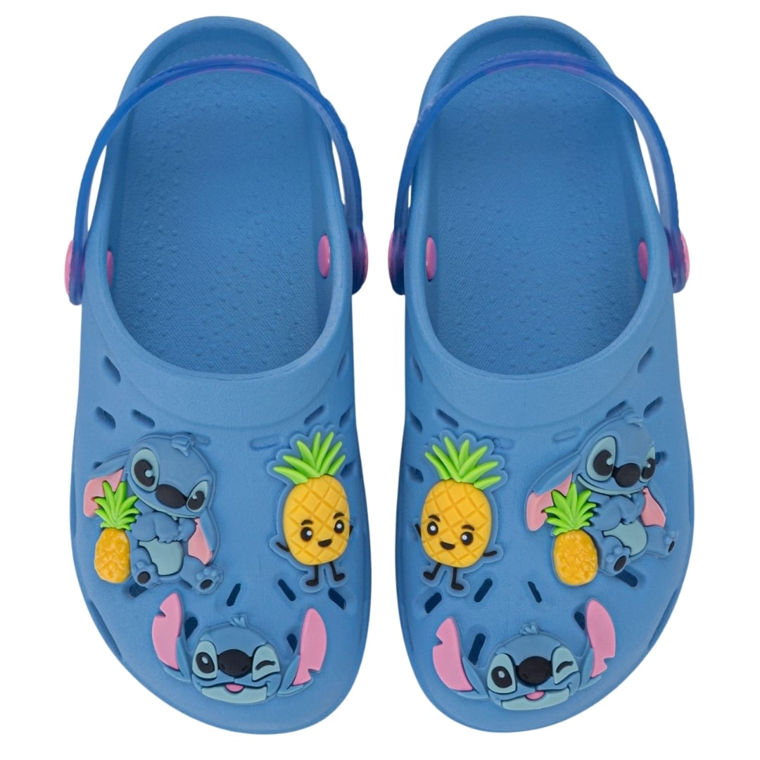SANDALIAS NIÑA CANASTA STITCH CELESTE - 2