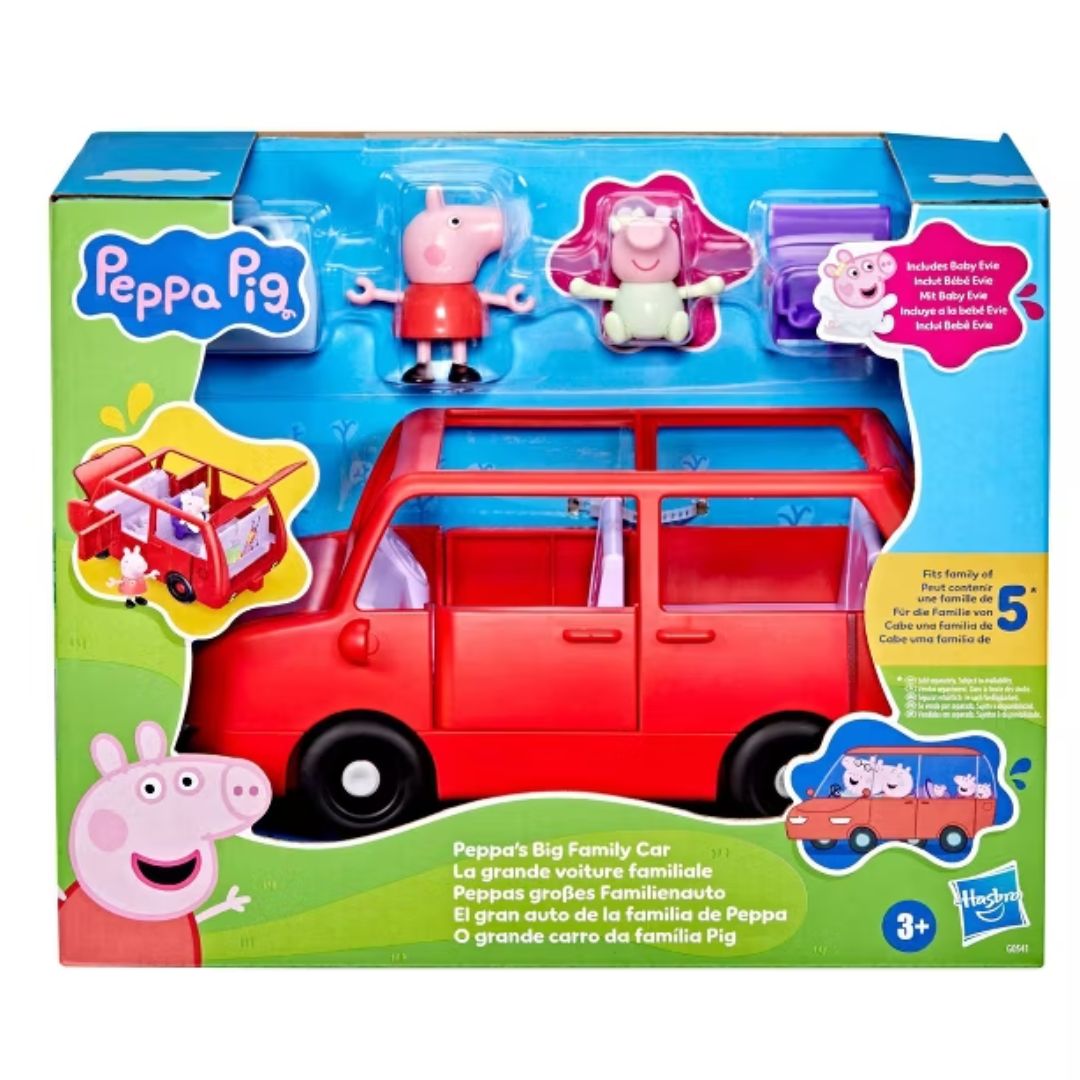 CARRO DE JUGUETE PEPPA PIG CON EVIE LA HERMANITA VEHÍCULO INFANTIL - 3