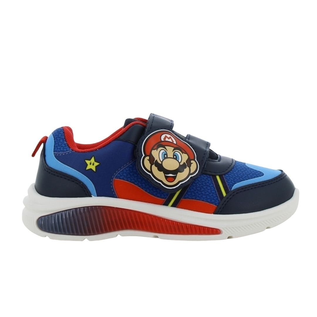ZAPATILLAS NIÑO URBANAS MARIO BROS ROJO CON LUCES - 1