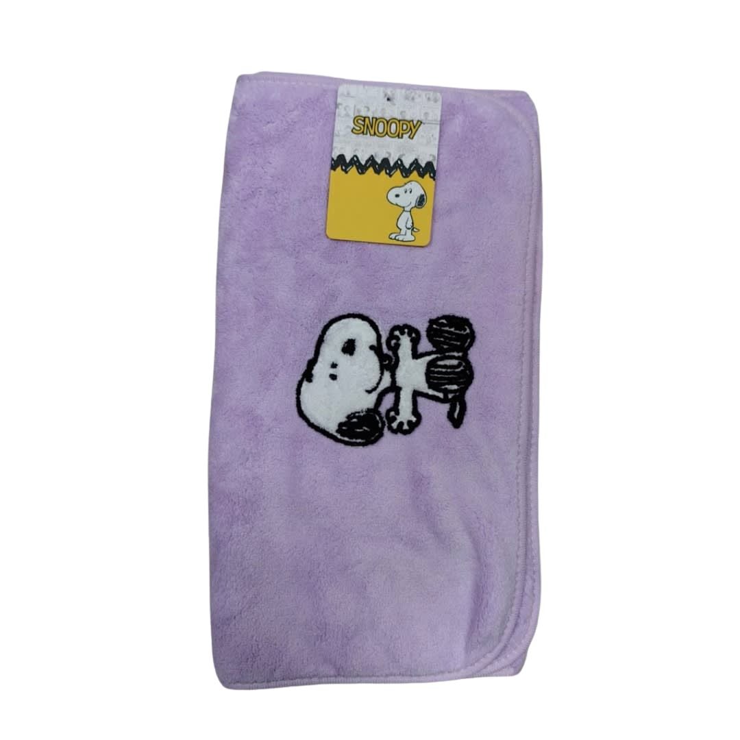 TRIPACK TOALLAS DE MANO SNOOPY CELESTE + LILA + ROSADO - 2