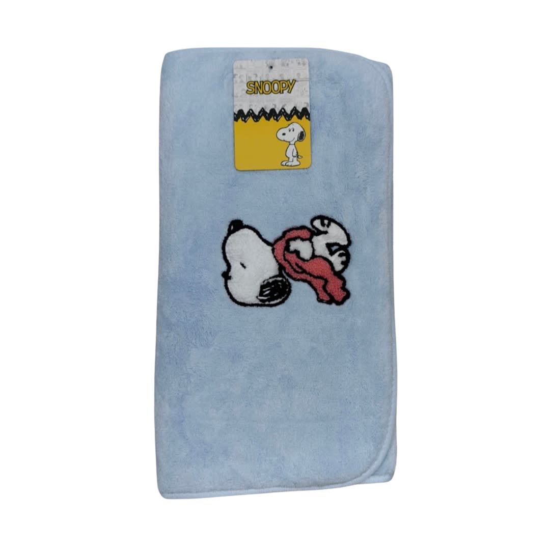 TRIPACK TOALLAS DE MANO SNOOPY CELESTE + LILA + ROSADO - 4
