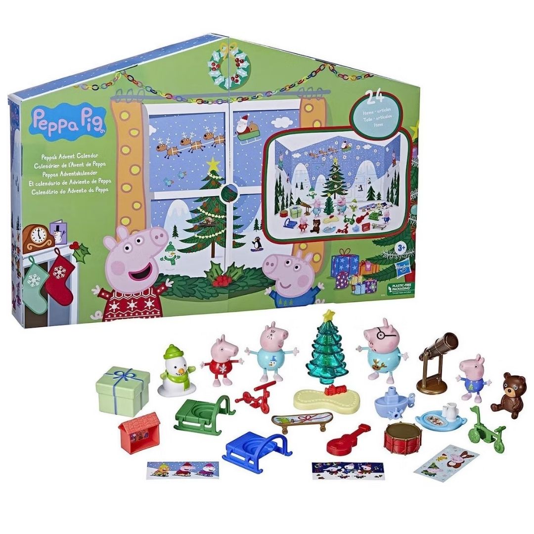 CALENDARIO DE ADVIENTO PEPPA PIG CON FIGURAS Y ACCESORIOS SORPRESA JUGUETE INFANTIL - 1