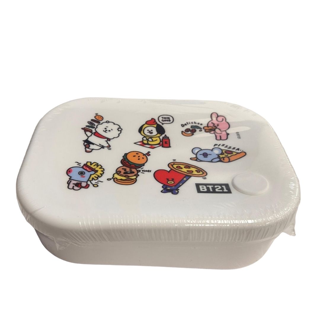 TUPPER BT21 SILICONA PERSONAJES COMPLETOS LINE FRIENDS KPOP KAWAII 770 ML - 1