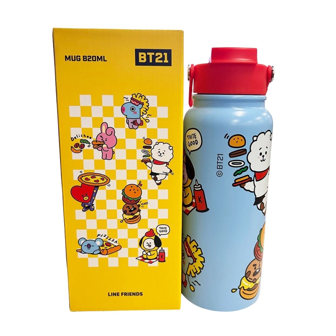 TERMO BT21 PERSONAJES COMPLETOS KPOP KAWAII 820 ML - 4