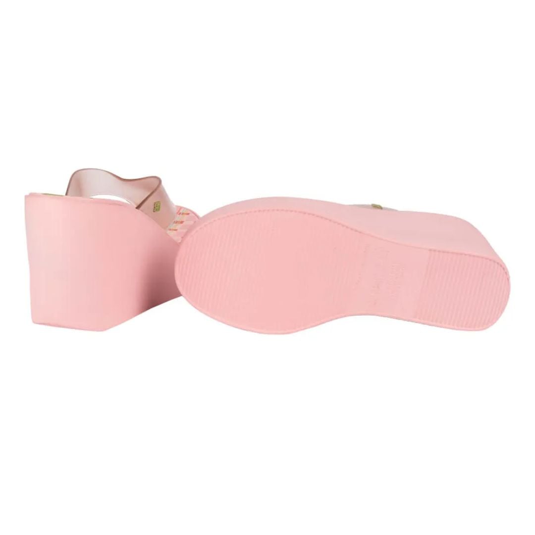 SANDALIAS MUJER PLATAFORMA ZAXY ROSADO - 3