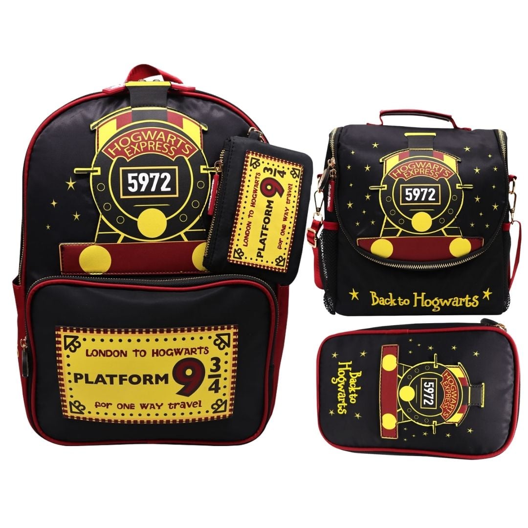 PACK ESCOLAR MOCHILA DELUXE HARRY POTTER EXPRESO HOGWARTS OFICIO - 1