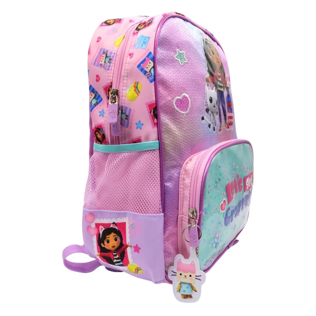PACK ESCOLAR MOCHILA GABBY DOLLHOUSE BEBE CAJA OFICIO - 2