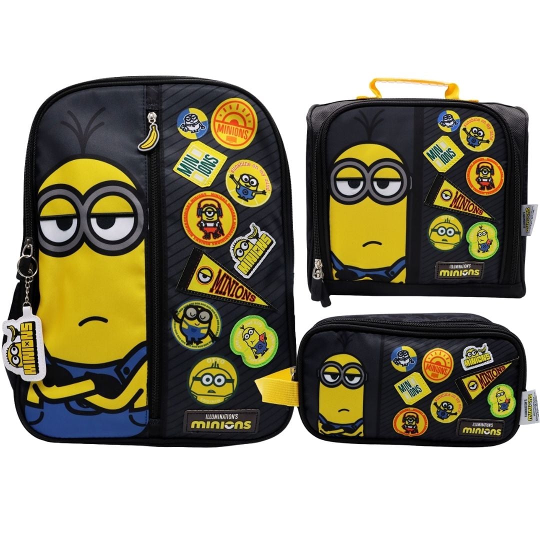 PACK ESCOLAR MOCHILA MINIONS KEVIN MI VILLANO FAVORITO OFICIO - 1