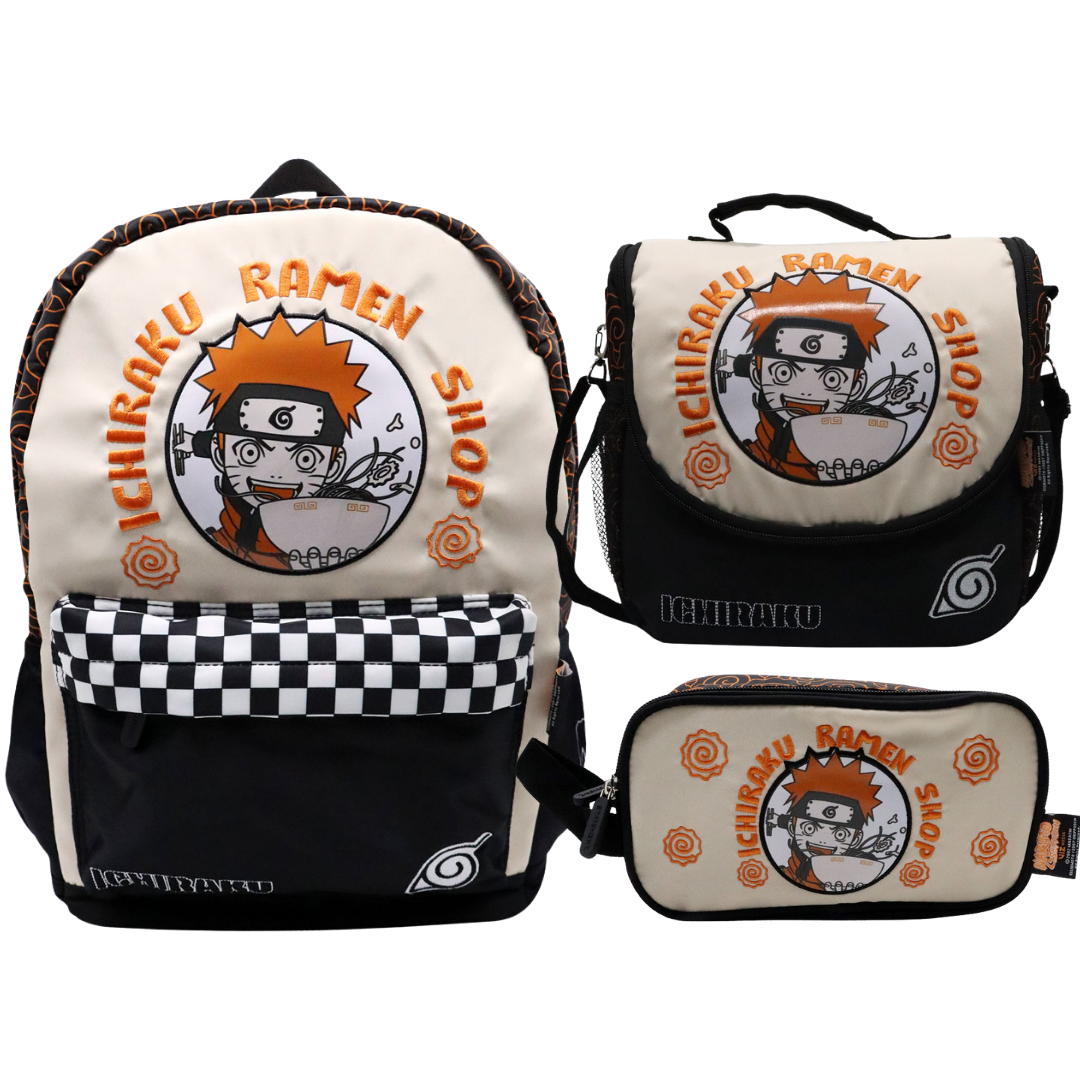 PACK ESCOLAR MOCHILA NARUTO SHIPPUDEN OFICIO - 1