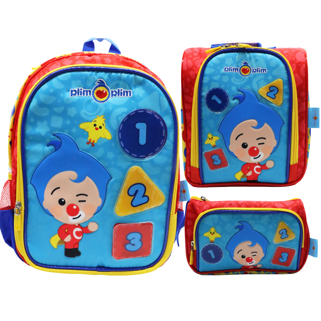 PACK ESCOLAR MOCHILA PLIM PLIM NUMEROS NIDO - 1