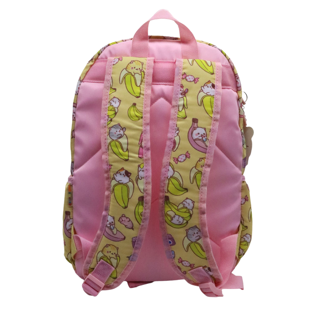 PACK ESCOLAR MOCHILA BANANYA GATITO KAWAI OFICIO - 3