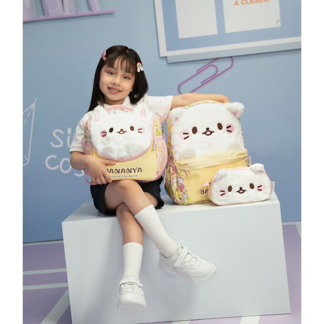 PACK ESCOLAR MOCHILA BANANYA GATITO KAWAI OFICIO - 8