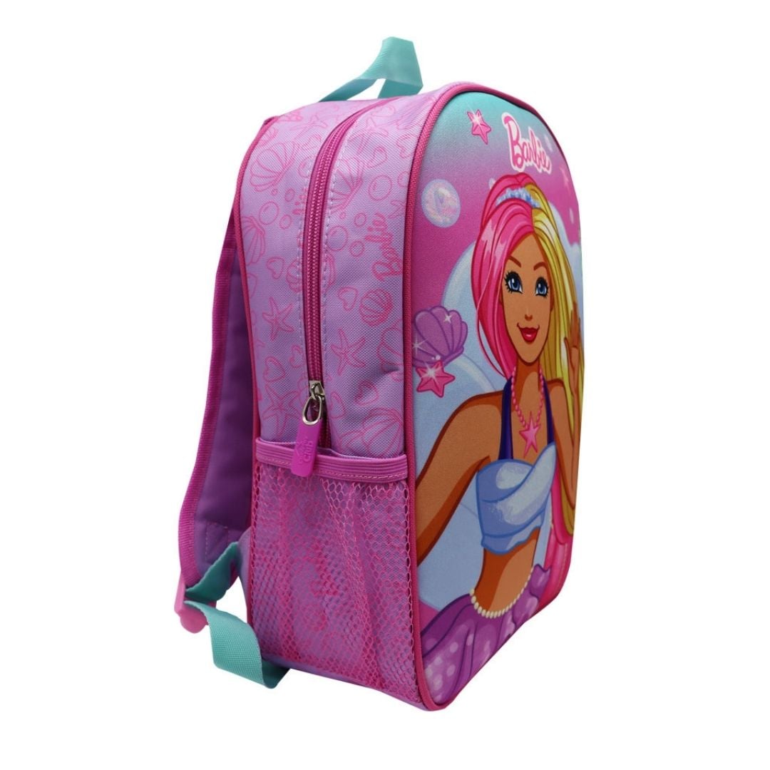 PACK ESCOLAR MOCHILA Y LONCHERA BARBIE SIRENA NIDO - 2