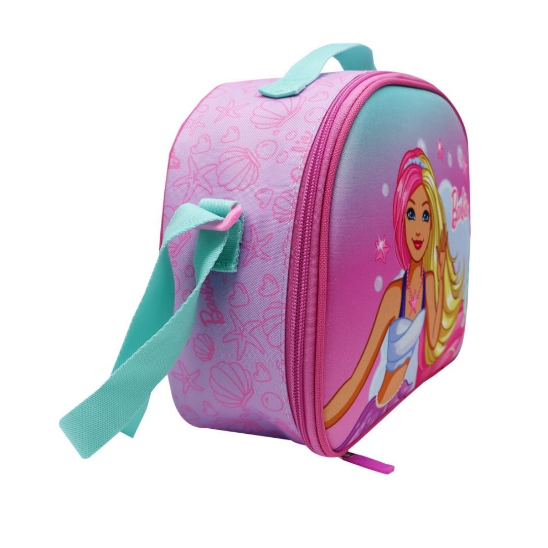 PACK ESCOLAR MOCHILA Y LONCHERA BARBIE SIRENA NIDO - 4